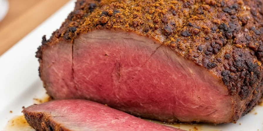 Seasoning a roast