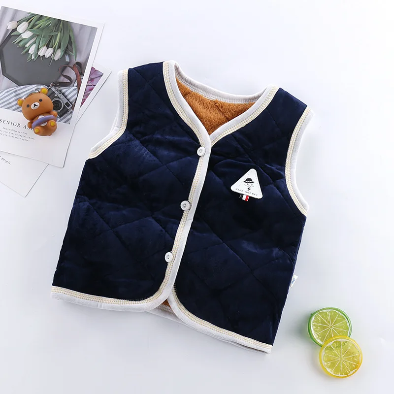 
Korean version plus velvet thick kids warm vest 
