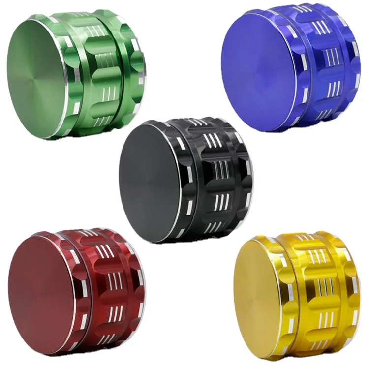 

Diameter 63MM Aluminum Alloy Flat Pattern Polygon Stripe Smoke Grinder Smoke Crusher 4408