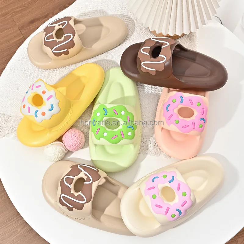 

BUSY GIRL MKS4580 slipper for women 2023 custom slides doughnut sandals women flat sandals wholesale women slippers