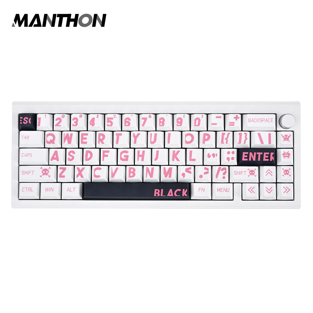 

133 Keys Pink Large Characters Key Caps Cherry Profile Keycaps For MX Switch Mechanical Keyboard PBT Keycaps