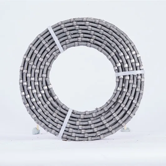 Fast Cutting Diamond Wire Saw with Plastic Reinforced and 37bpm for Granite Block Cutting