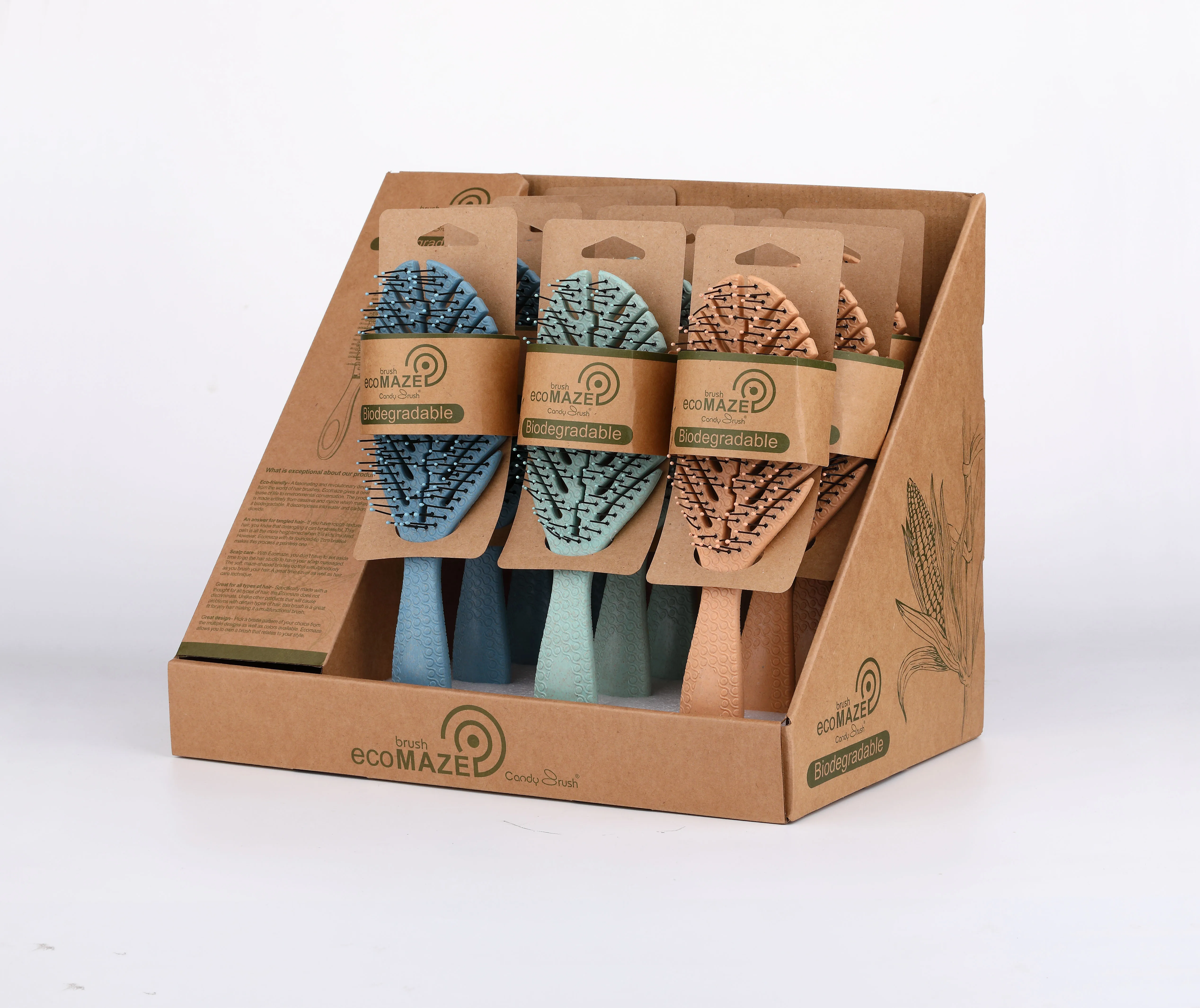 Candy Brush Wholesale Ecofriendly Biodegradable Hair Brush,Hot Air One