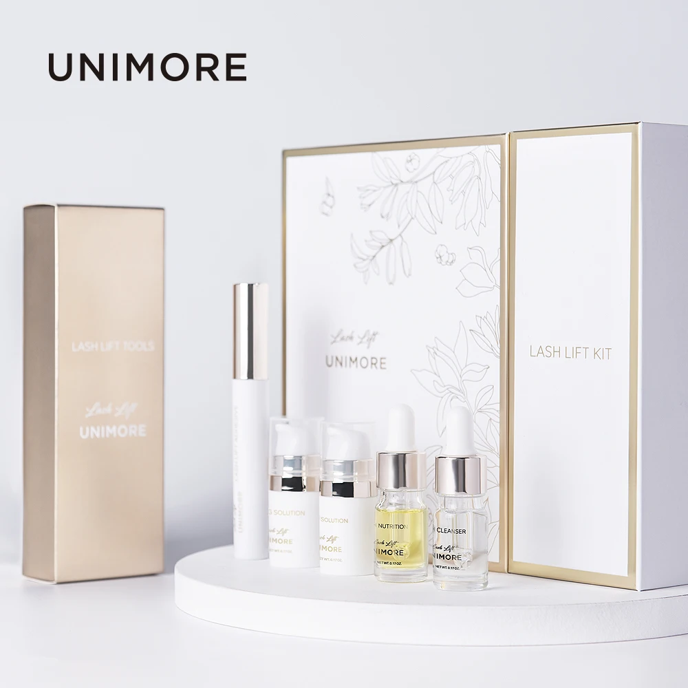 

Unimore hot 2 piece perm lash separate wands gel pad lash lift and perming kit silicon rod lash perm mascara glue korea