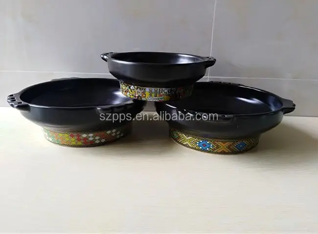 2020 New Hot Sale Classical Ceramic Bowl For Ethiopian Food Taba With Decal White Buy Ethiopian Bowl Taba Tabia Bowl Product On Alibaba Com
