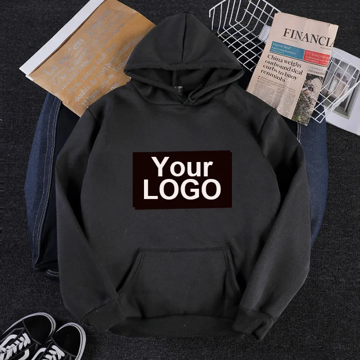 

2022 new arrivals Lettered cartoon printing hooded sweater plus velvet loose padded women custom hoodies
