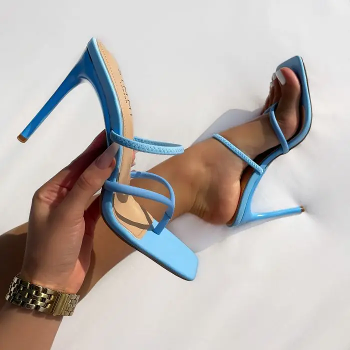 

Wholesale fashion Blue flip flops 36-42 women's shoes factory direct