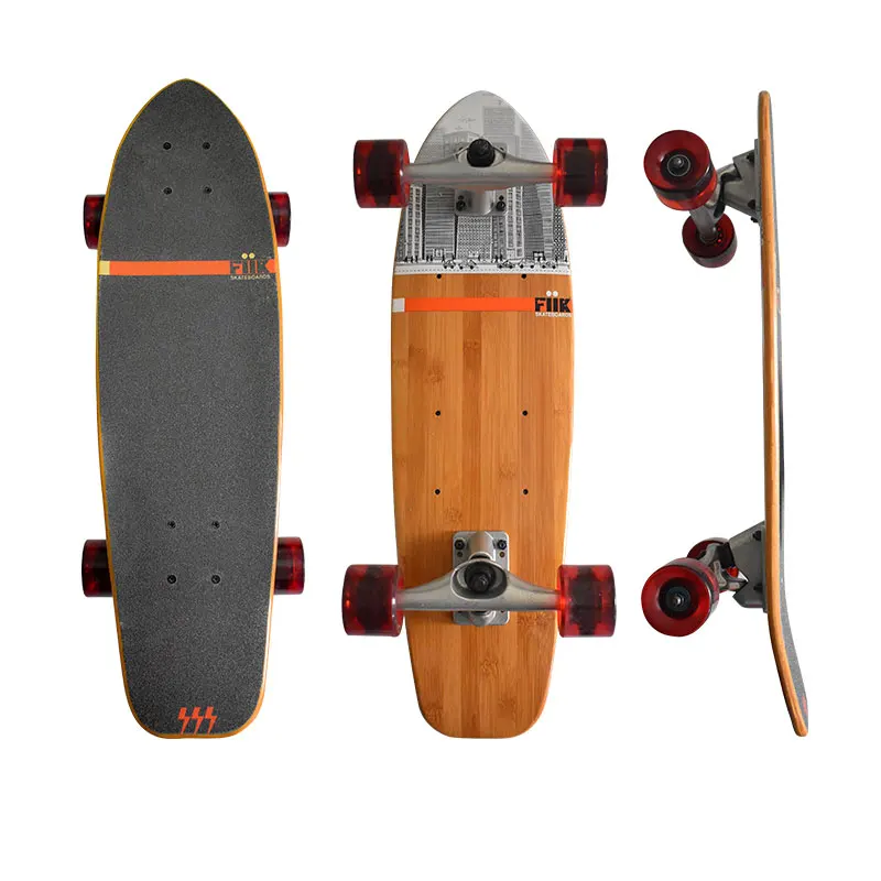 

Factory supply Mini Surf skate bamboo electric skateboard for adult