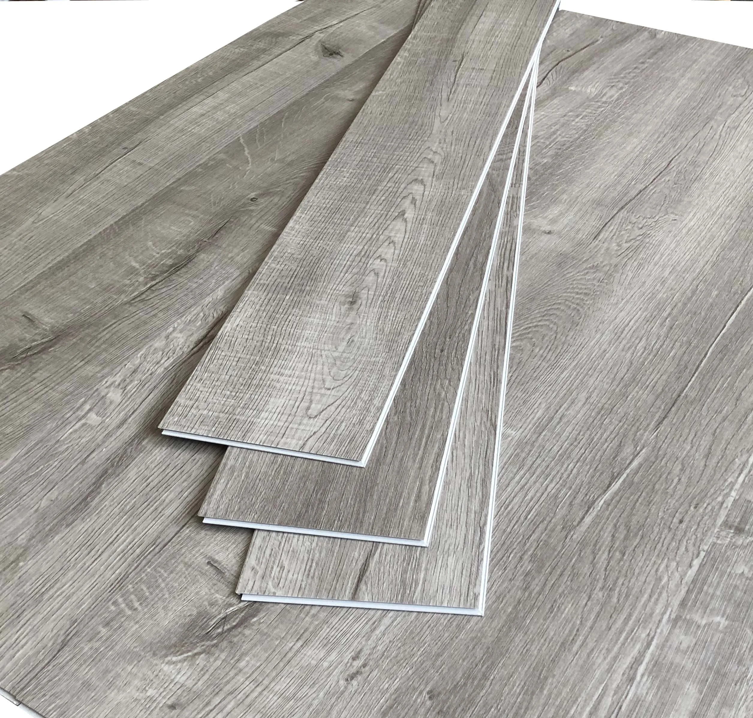 Waterproof Wood Grain PVC Click SPC Vinyl Plank Flooring 4mm-8mm for Home Hotel Decoration Plastic Material Graphic Design