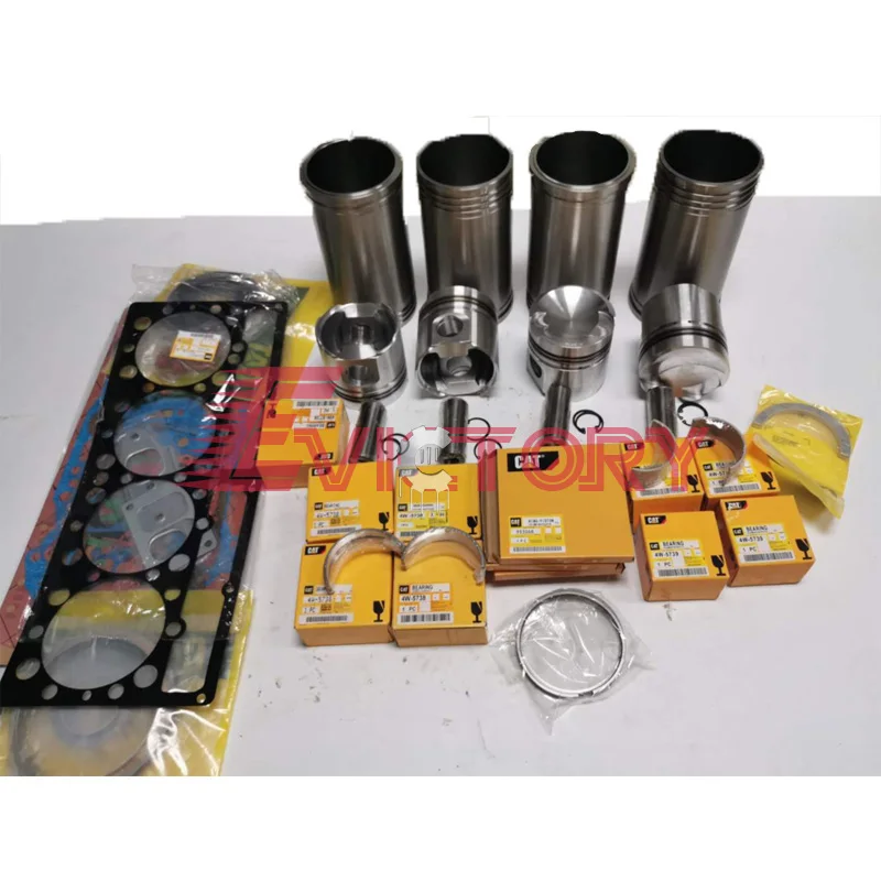 

For CATERPILLAR CAT 3304 rebuild overhaul kit piston liner bearing gasket set