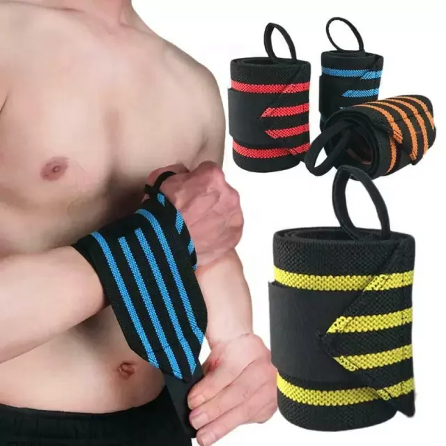 

Custom fitness weightlifting wrist wraps weight lifting multicolor breathable wristband hand support gym wrist wraps brace, Red, black, yellow, blue etc