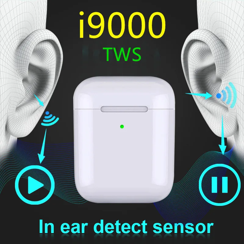 i9000  wireless microphone headset  kulaklik air 2 audifono bluetooth ear pod  pk i12 i30 i200 i500 i800 i1000 i5000 tws