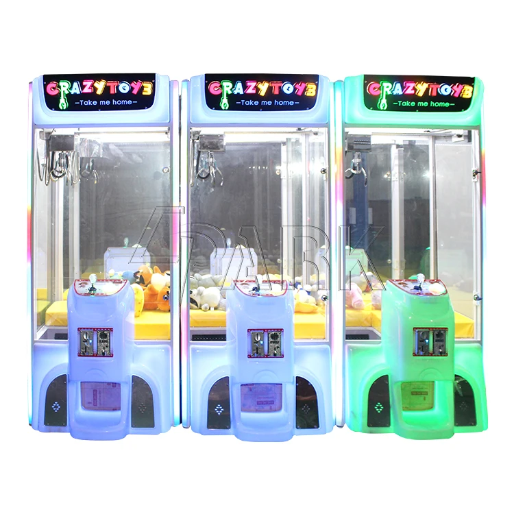 

High Profit! Best Price Crazy Toy 3 Crane Claw arcade machine coin operated