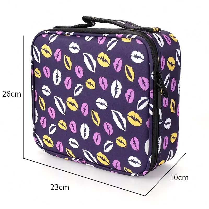 

Professional mouth makeup bags custom cosmetic bag, Black or customized