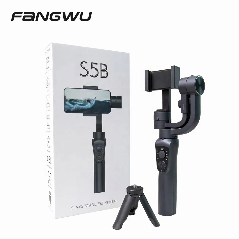 

Top Quality Carbon Stabilizer Handheld Mobile Phones Phone Gimbal 3 Axis, Black