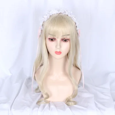 

Funtoninght Fast Shipping Lovely Lolita Body Wave Wigs In A Great Demands Synthetic Hair Cosplay Wigs For Cosplay Lovers, Pic showed