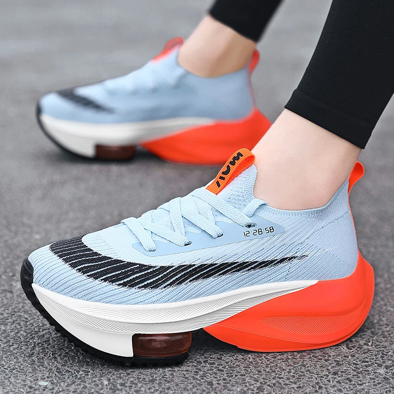 

Lady Sneakers Sport Shoes Women Double Sole 2 Tone Air Cushion Running Casual Platform Chunky Tennis Pumps 2021 New Arrivals