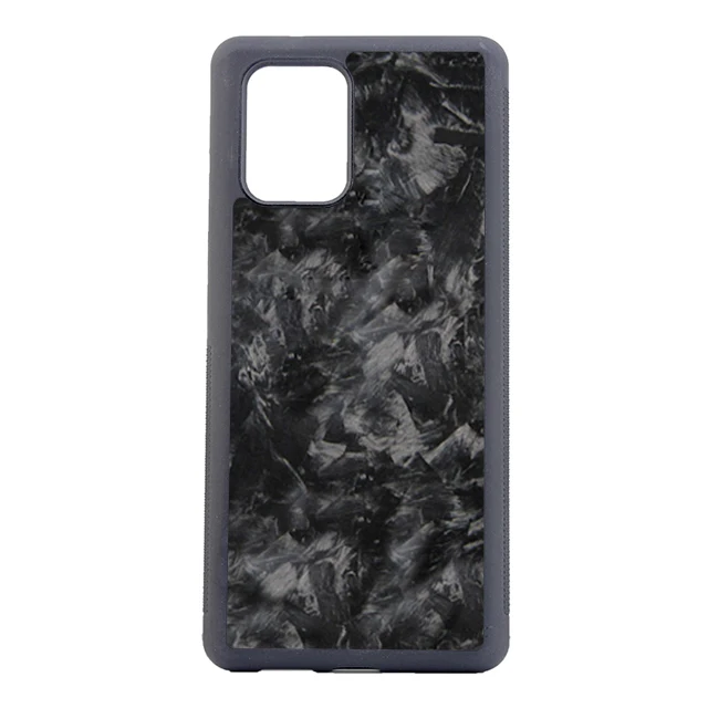 

Factory custom for Samsung A91 S10 lite Forged Carbon Fiber Phone Case, Black