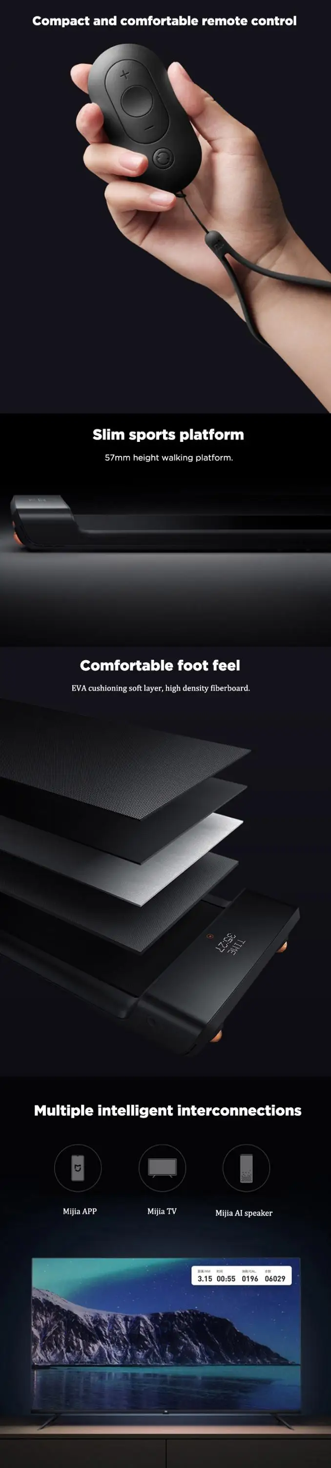 Original Xiaomi Mijia WalkingPad A1 Pro Smart Folding Walking Pad Manual Automatic Mode Indoor Home Electrical Fitness Equipment