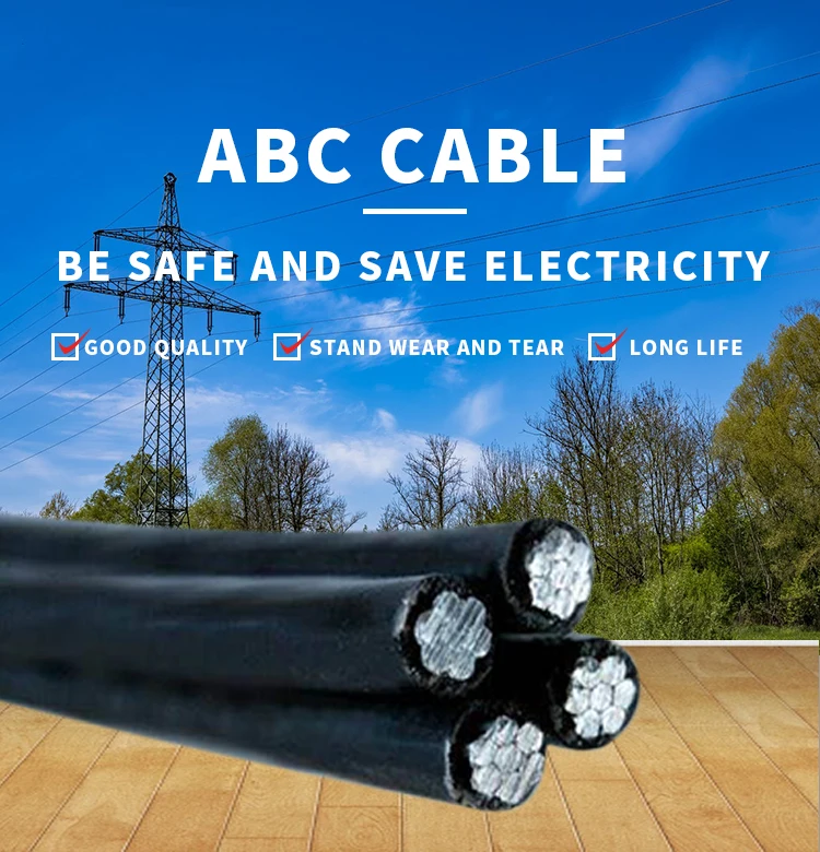 Low high voltage ABC overhead aluminium electrical overhead insulated wire 70mm - ANKUX.COM