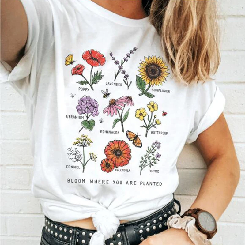 flowered tshirts