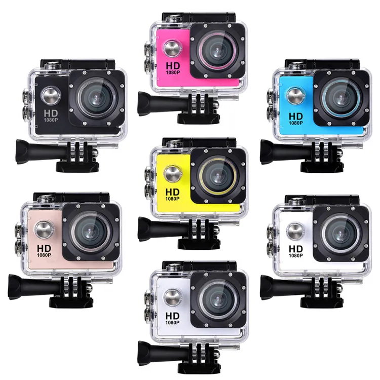 

RTS action camera HD 480p vlog slow motion video camera body waterproof mini camcorder sports cameras for Helmet /motor bike, Multi color optional