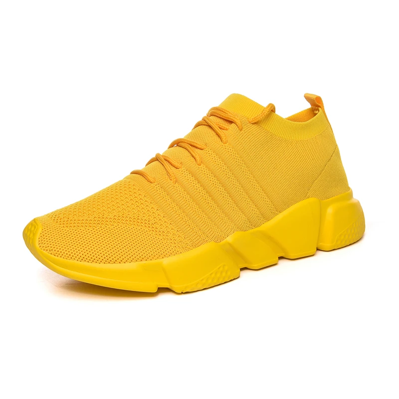 

Running Shoes Man Trainers Sport Shoes Outdoor Walkng Trainer Male Men Sneakers Yellow Socks Shoes