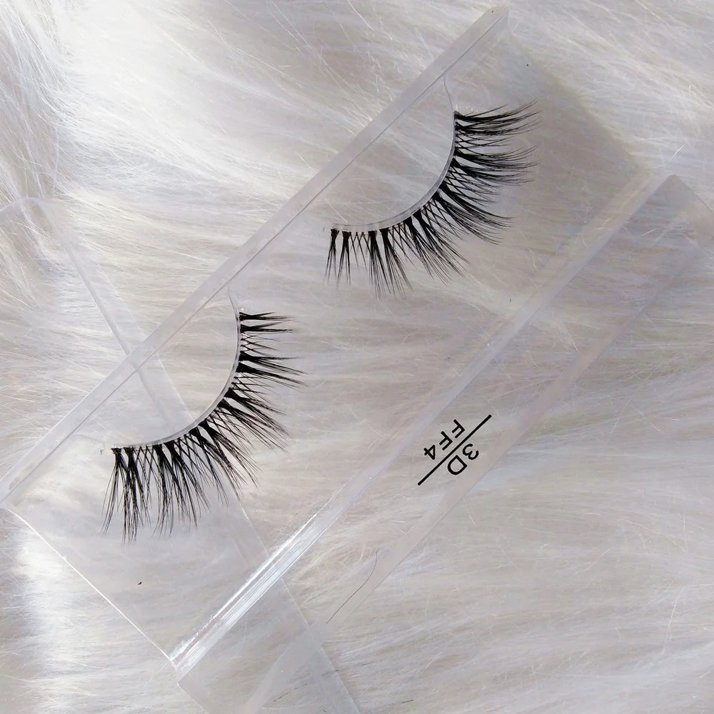 

Dropshipping invisible clear band 3d mink fur strip false eye lashes