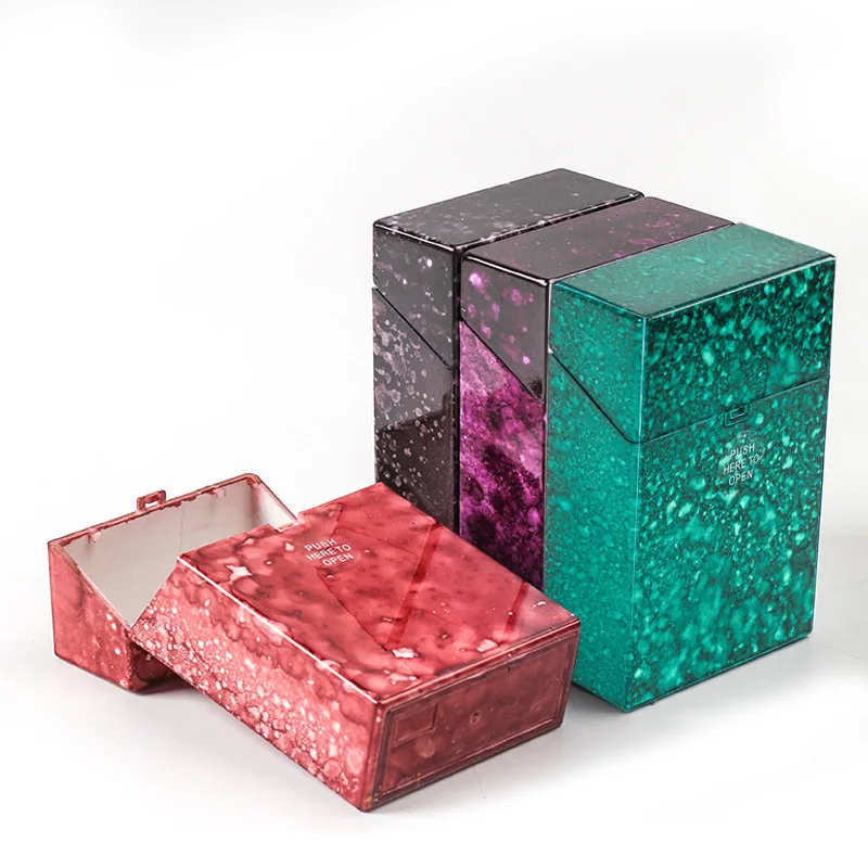 

Rectangular Cigarette Storage Box 20pcs Portable Plastic Cigarette Case Smoking Accessories, Pictures