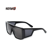 

Kenbo Hot Sell INS Kardashian Sunglass Fashion Vintage Rectangle Sunglasses Women Big Frame Wraparound Lens Sun Glasses