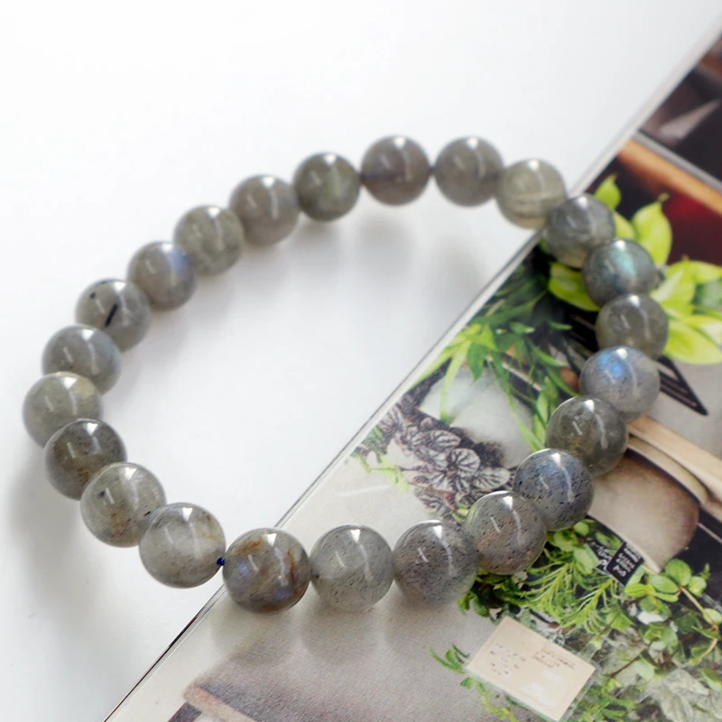 

100% Chakra Natural Stone Crystal Bracelet Labradorite Beads Quartz Healing Stone Bracelets
