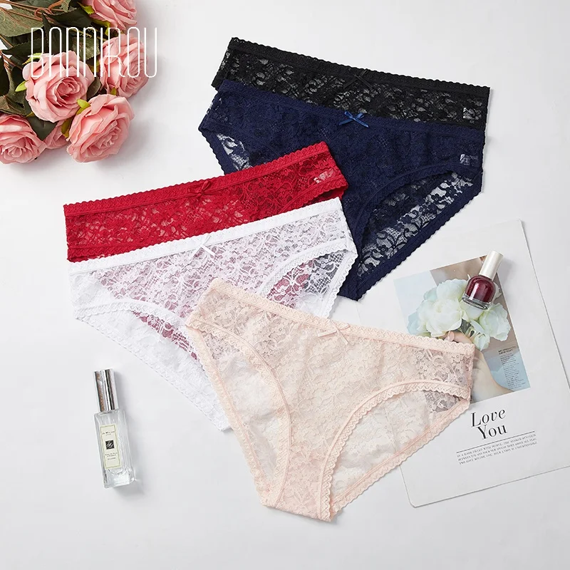 

Women's Underwear Sexy Lace Briefs Female Wholesale Panties Lace Lingerie Lady High Quality, Black,blue,red,white,light yellow