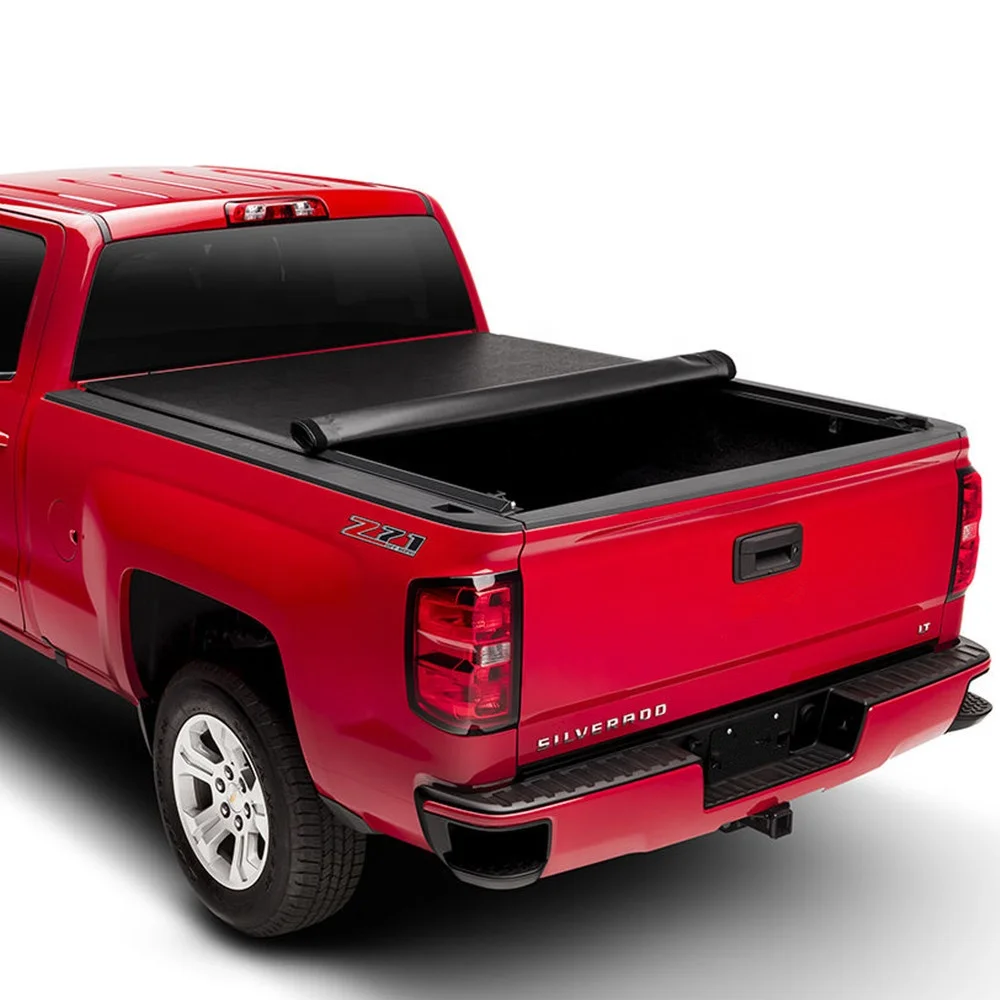 Kscpro Weatherproof Vinyl Low Profile Soft Roll Up Tonneau Cover For