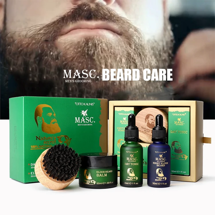 

Best Mens Beard Care Set Wholesale Private Label Beard Oil And Balm Natural Organic Vegan Beard Growth Kit Oil