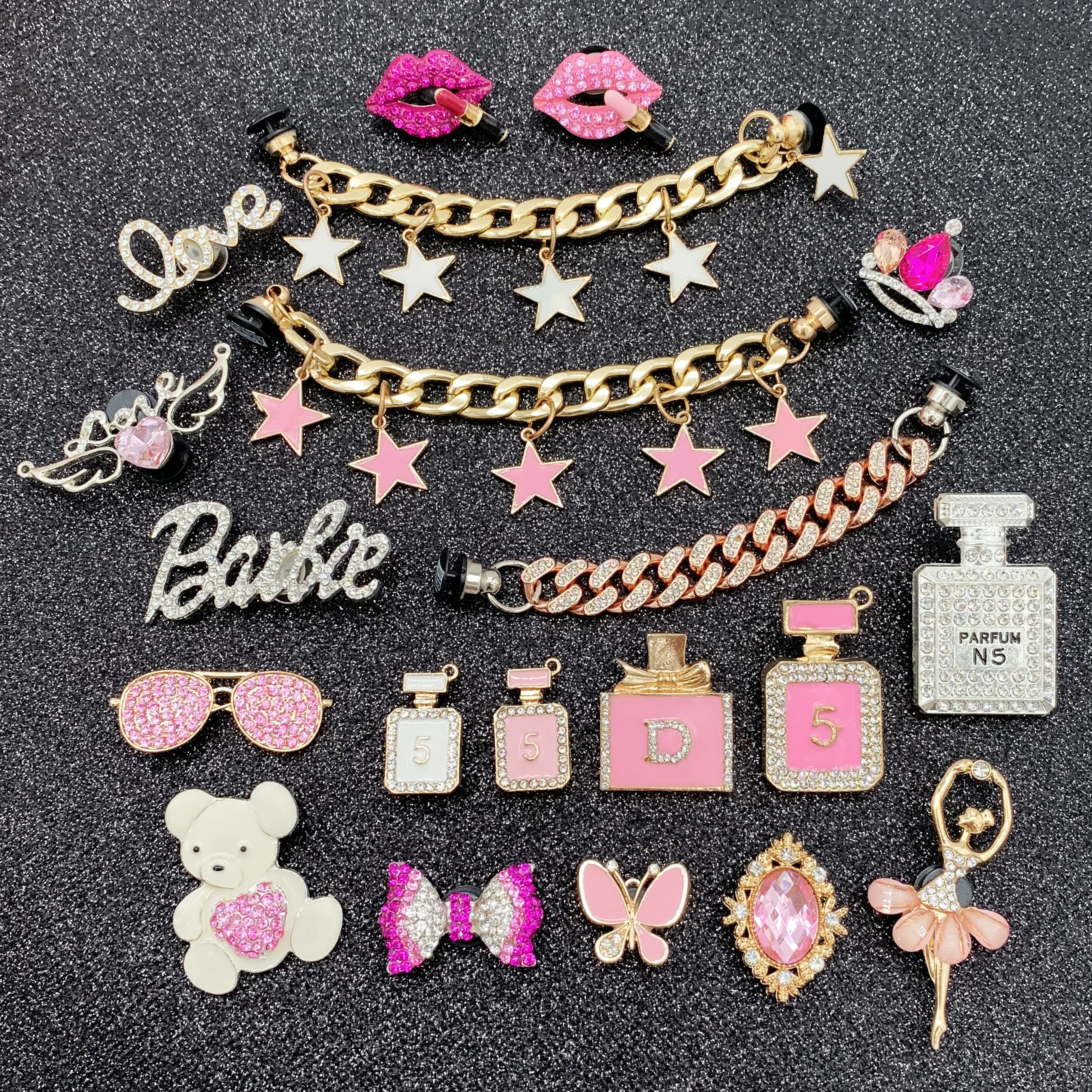

Fashion Women Diy Rhinestone Crystal Shoe Clips Charm Shoe Decoration Buckle Accessories For Croc, Customized