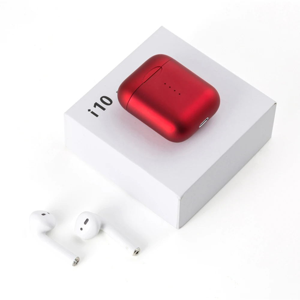

High Quality 5.0 Realtek Chip Mini i10 Tws Earbuds Wireless Earphone with Charging case Wireless charger