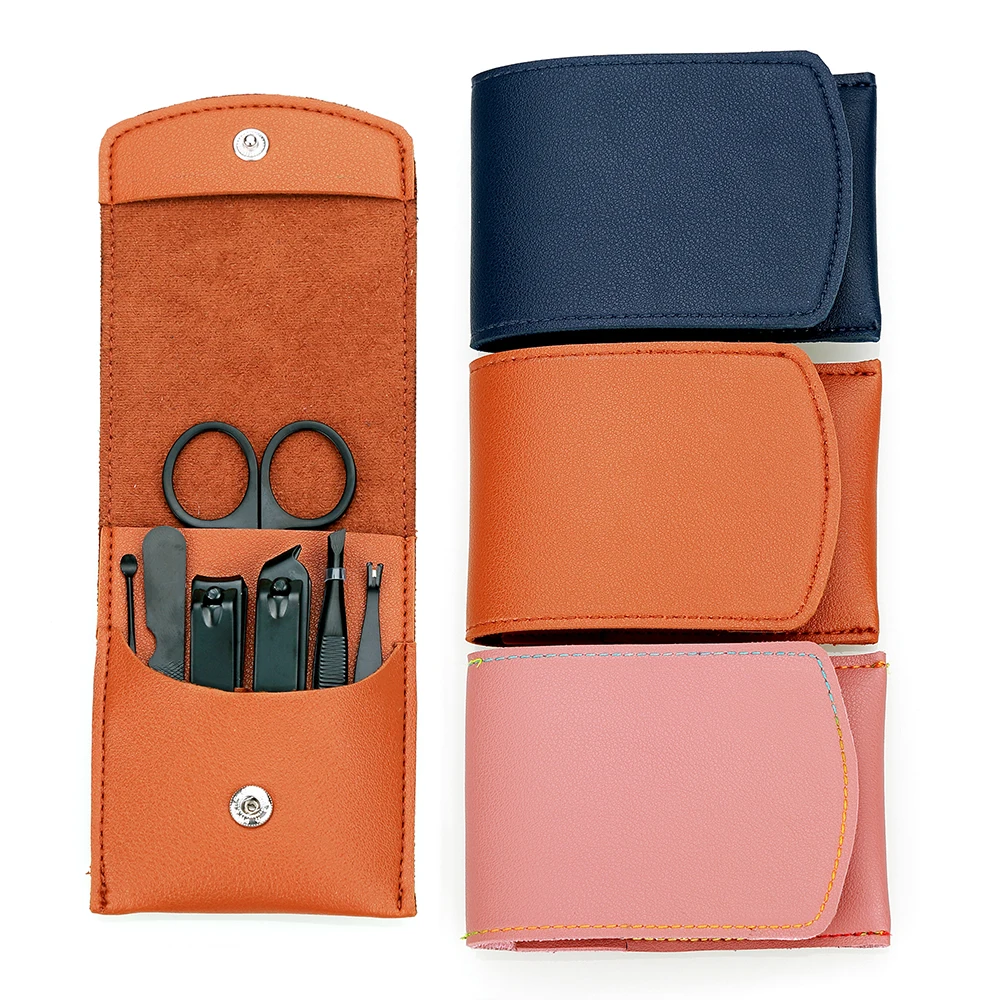 

Professional High Quality 16 Pcs Black Stainless Steel Manicure & Pedicure Set with PU Leather Case