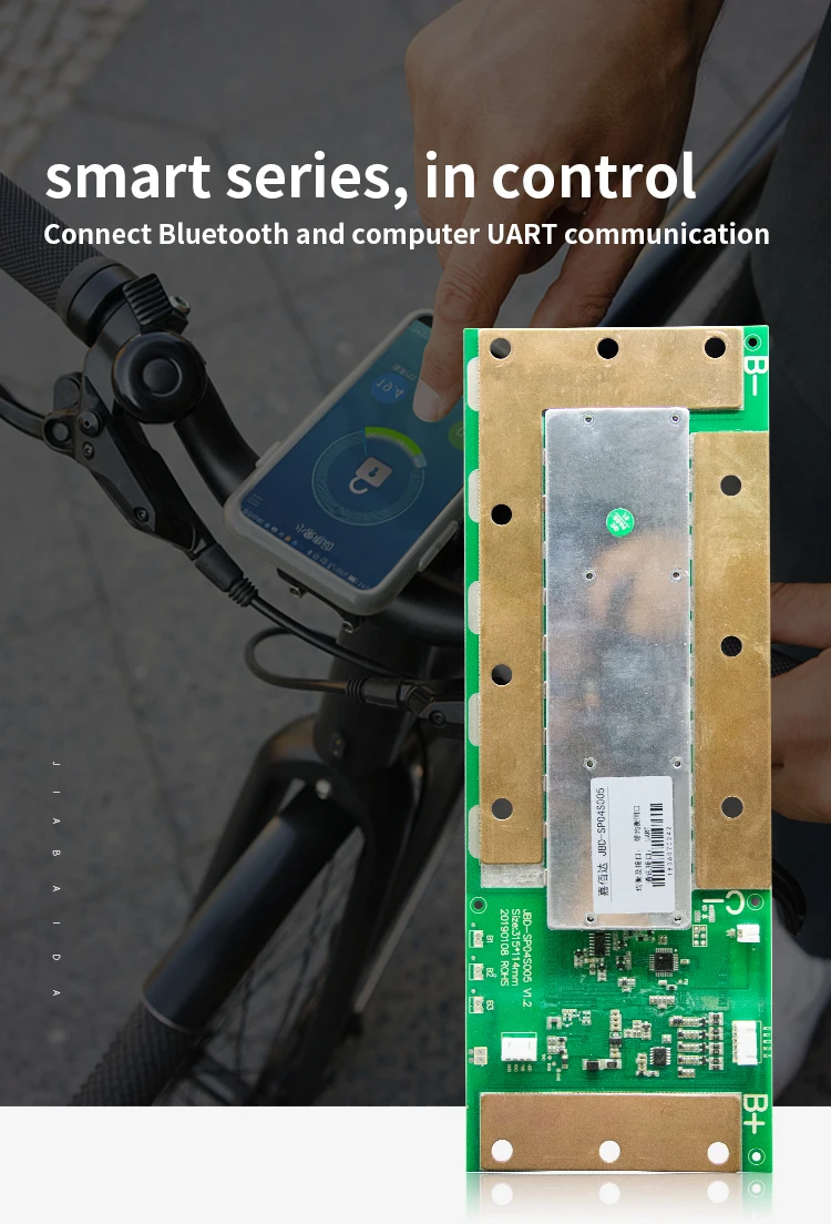 Bms System Module Uart Bms With Communication Lifepo4 Battery 150a 4s ...