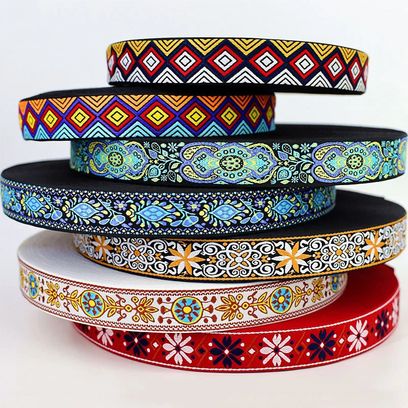 

Deepeel JM038 38mm Clothing Bag Strap Sewing Accessories Jacquard Embroidery Webbing Polyester Webbing Tapes