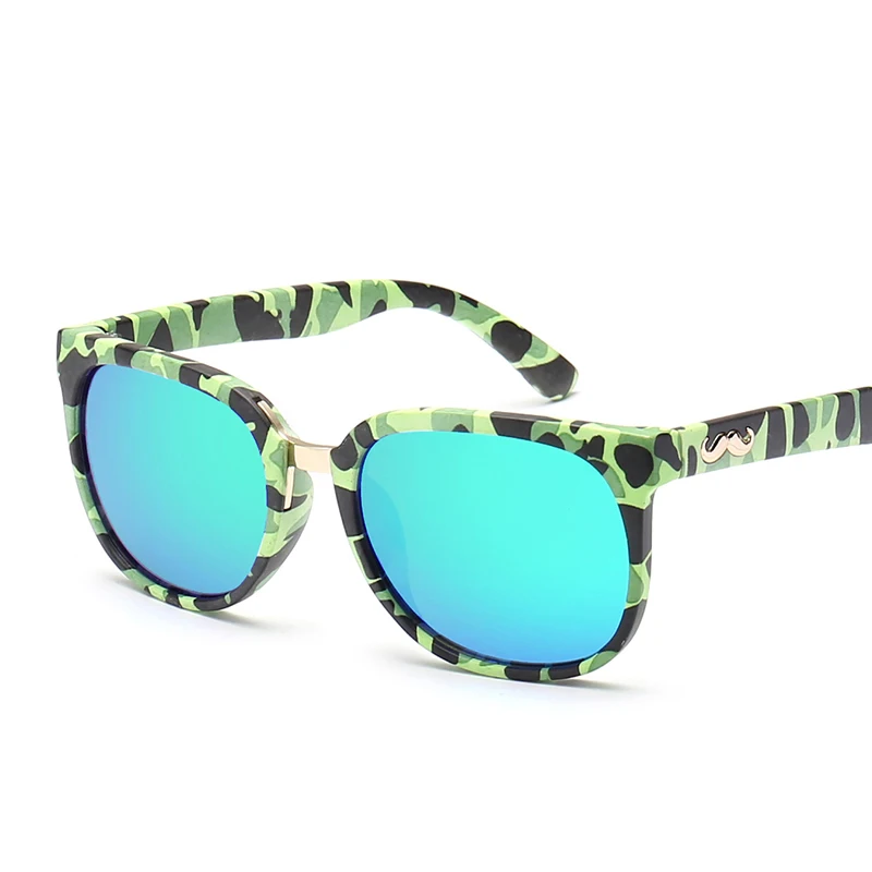 

SHINELOT F062 Italy Design Fashion Kids Camouflage Sunglasses Child Uv400 Mirror Coating Frame Eyewear