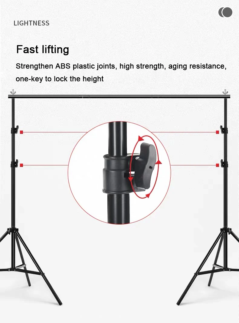 Photo Video Studio Backdrop Background Stand Photography Muslin