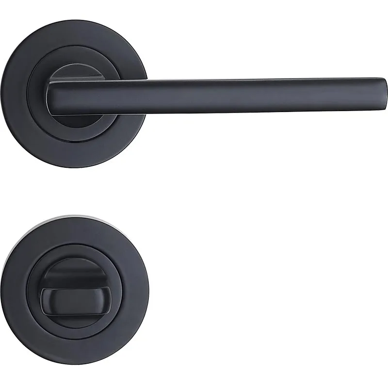 

N2lock Infinty Decorus Lock Door Handle Gainsbrough Round Angular Passage Privacy Dummy Leverset Door Lock Cylinder Black