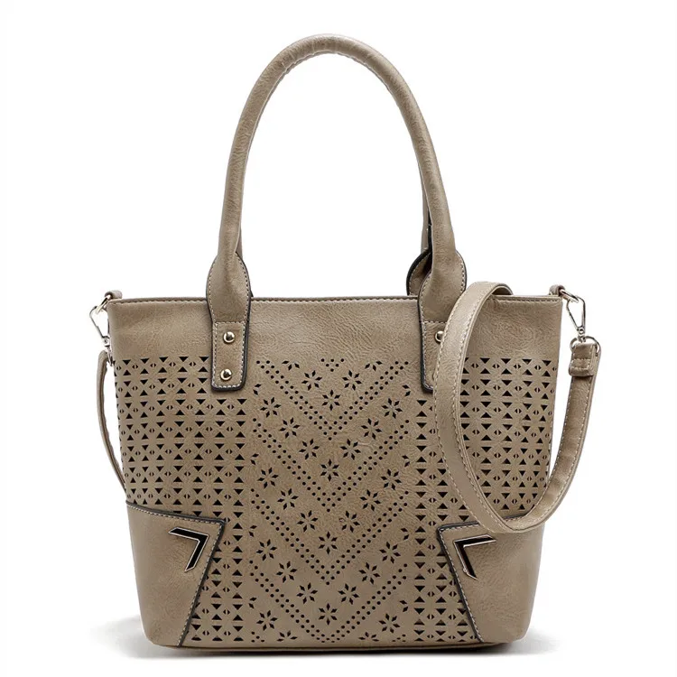 

Fashion Latest Classic Hallow Out Shoulder Handbag With Sling Spacious Cell Phone Handbag For Woman, Brown,deep apricot