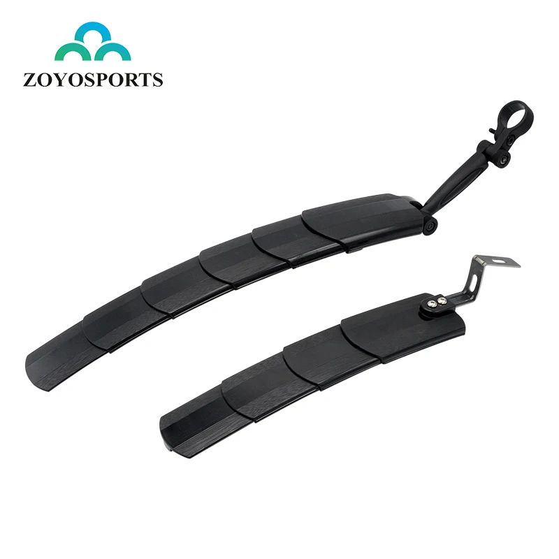 

ZOYOSPORTS MTB bike Fenders Set For 26", 27.5", 29" Adjustable Front Rear Telescopic fender Mountain Bike Mudguard, Mainly black grey as per graphics