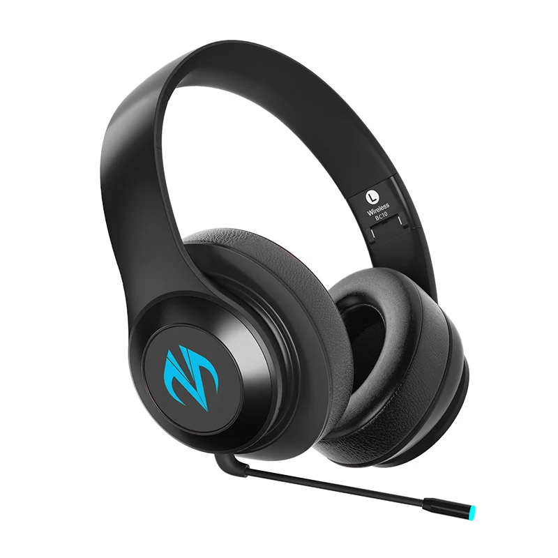 

BC10 7 colors light changing RGB BT V5.0 Wireless gaming headphones with mic for gamer video console games