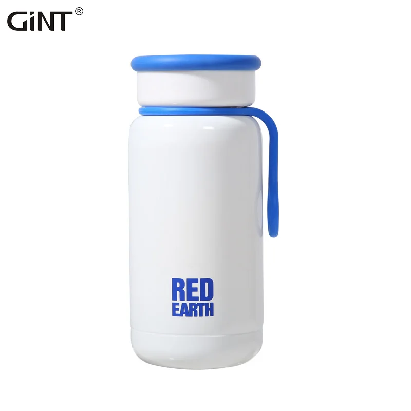 

Double wall mini insulated milk bottle Stainless steel thermal mug potable tumbler with rubber ring for school office, Various colors & customized