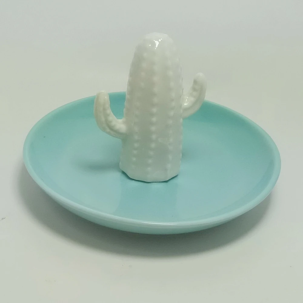 

Elegant Trinket Tray Jewelry Handmade Wedding Ceramic Ring Holder Dish