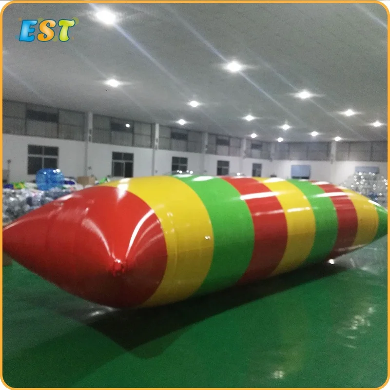 

Water Sports Toy Inflatable Water Catapult Blob The Blob Water Toy Water Blob Jump, Blue, white, yellow, green,red, or at your request