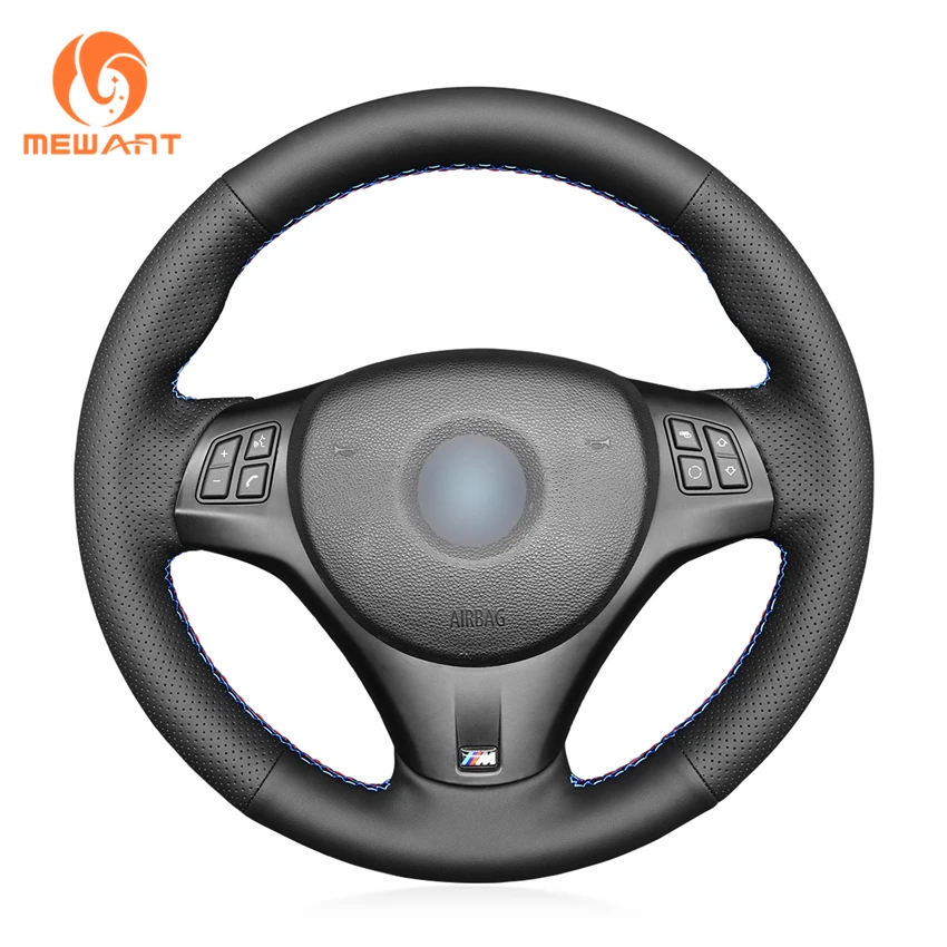 

Hand Stitched Artificial Leather Steering Wheel Cover for BMW 3 Series E82 E87 E88 E90 E91 M3 E92 E93 M Sport 125i 325i 335i