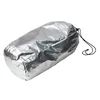 Sports Fitness Personality Silver Cylindrical Storage Bag DuPont Paper Tyvek Drawstring Bag